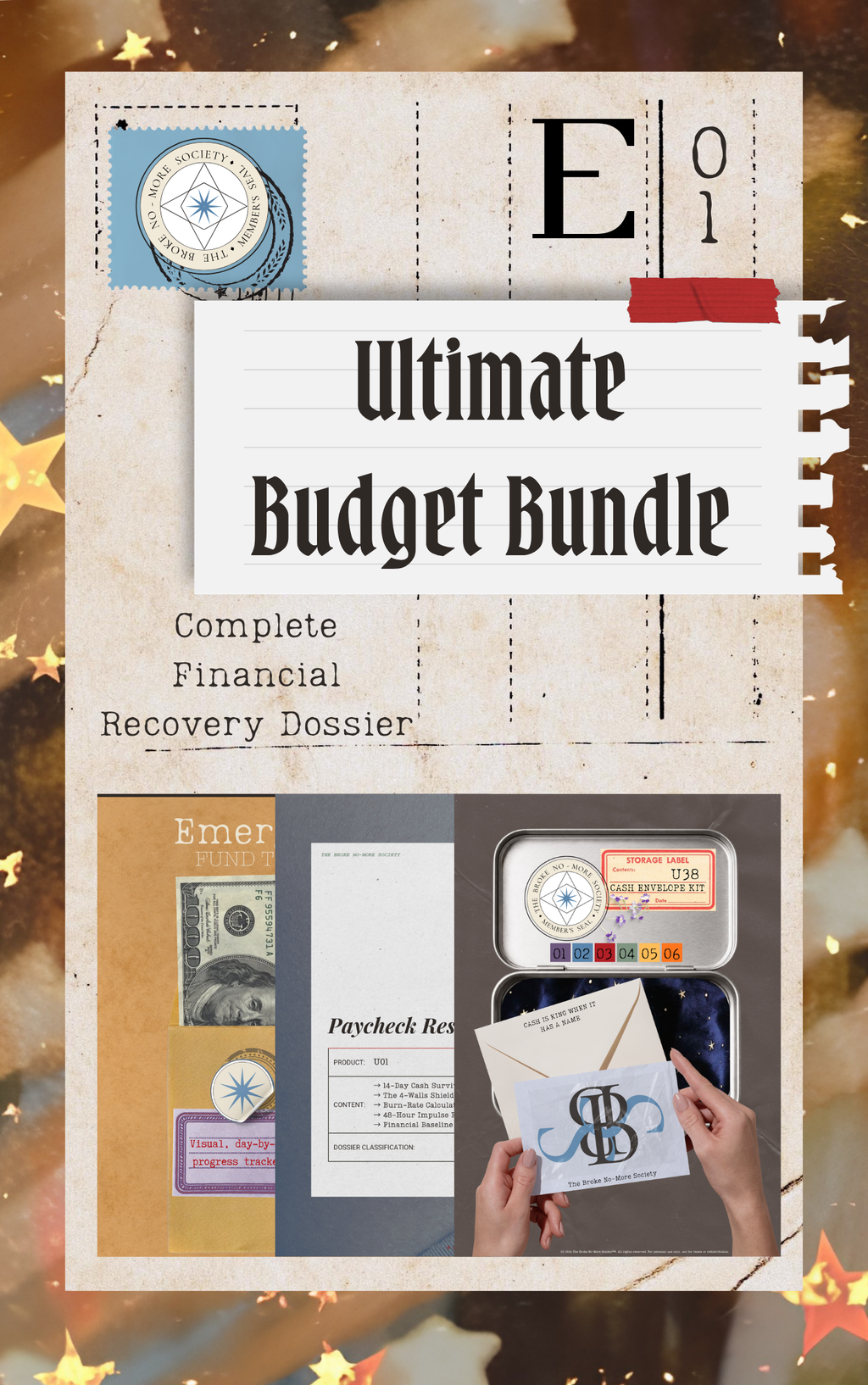 Ultimate Budget Bundle: Complete Financial Recovery Dossier, 3 PDF Printable Planners Digital Download